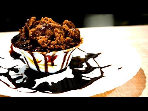Choco-Almond Shira : Choco-Almond Suji ka halwa using chocolate spread