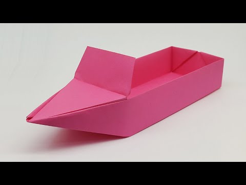 How to Make a Paper Boat that Floats | Paper Speed Boat | Origami Boat