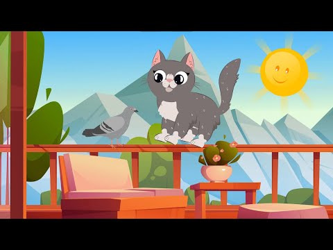 Pisicuța Miau Miau Miau - cântece animate pentru copii
