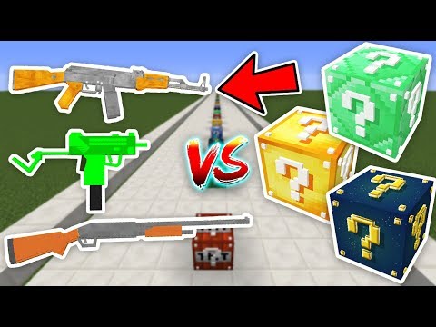 SİLAHLI ŞANS BLOKLARI PARKURU - Minecraft