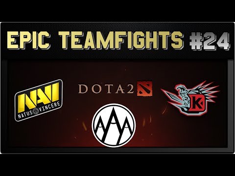 Epic DotA 2 Teamfights #24 | Na`Vi vs. DK | THE SUMMIT