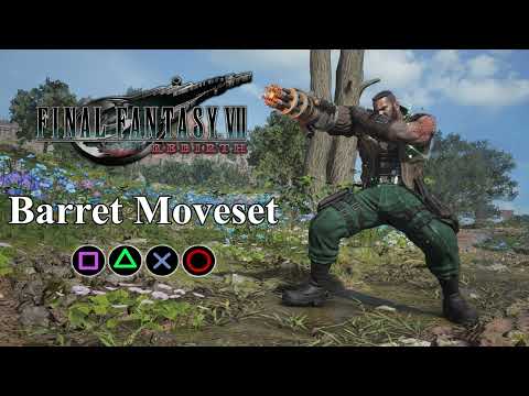 【Final Fantasy VII Rebirth】Barret's Moveset | Abilities, Skills & Limit Break Showcase