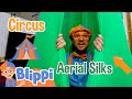 Blippi Goes To Circus School Blippi Learns Tricks At The Circus Center Educational Videos