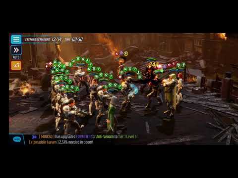 doom 1.1 skill boss node with secret avengers+kestrel featuring Nick Fury