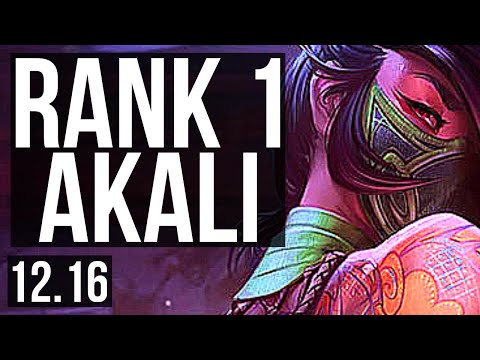 AKALI vs IRELIA (MID) | Rank 1 Akali, Rank 5, 6 solo kills | TR Challenger | 12.16