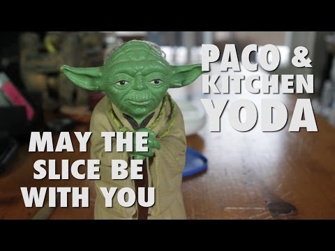 "May The Slice Be With You" - Paco & Kitchen Yoda