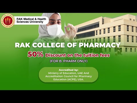 RAK College of Pharmacy | Admission is Open for September 2022