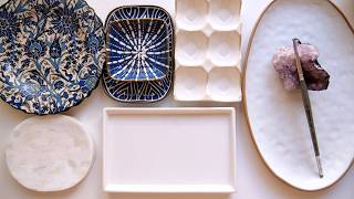 Testing Beautiful Watercolor Ceramic Palettes and Where I buy them