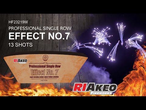 Professional Single Row 13 shots HF23219W 30mm | RIAKEO FIREWORKS