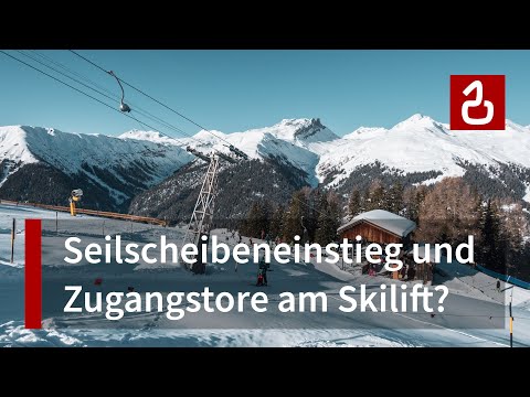 Schlepplift Jatzmeder am Rinerhorn in Davos-Klosters | Unikat mit Seilscheiben-Einstieg (!)