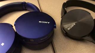 EXTRA BASS Sony MDR-XB950BT vs MDR-XB450AP Monster Headphone Battle!