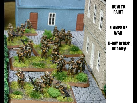 How to Paint Flames of War D-Day British Infantry