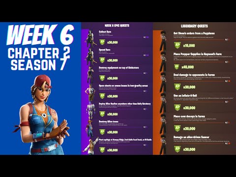 Week 6 Challenges/Quests Guide | Fortnite Chapter 2 Season 7