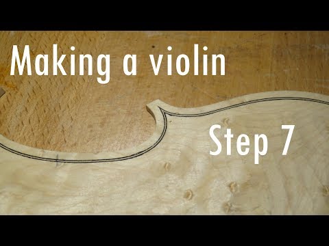 Making a violin - step 7 - the purfling