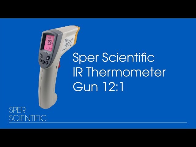 Sper Scientific IR Thermometer Gun 12:1 Demo
