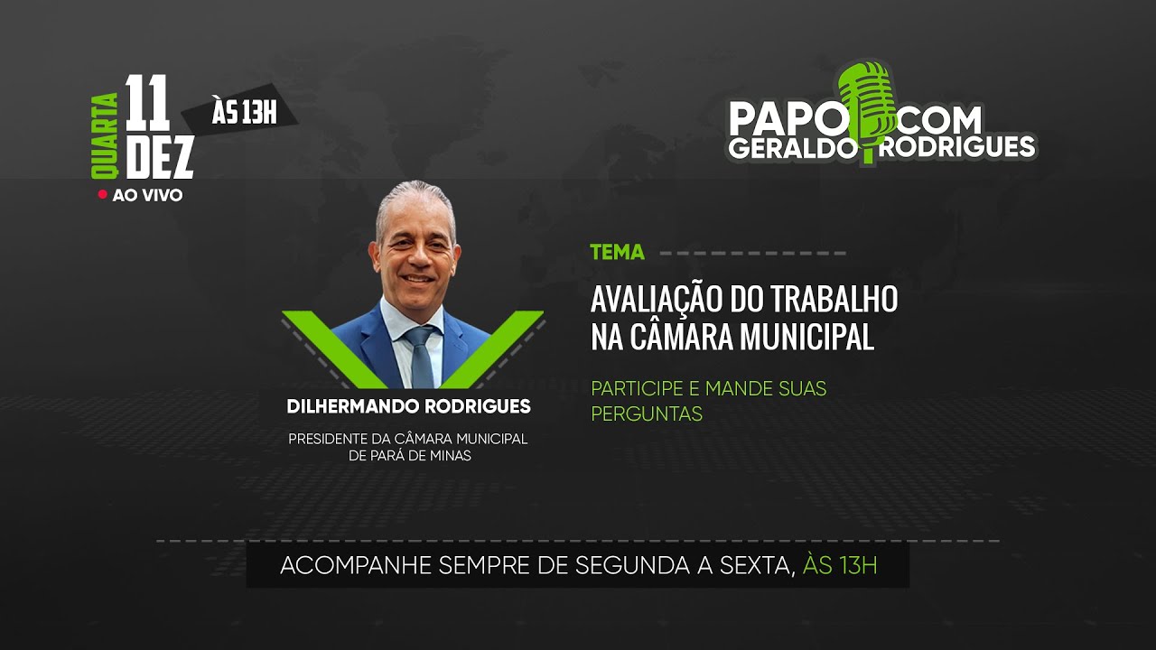 Presidente da Câmara faz avaliação dos trabalhos no legislativo de Pará de Minas