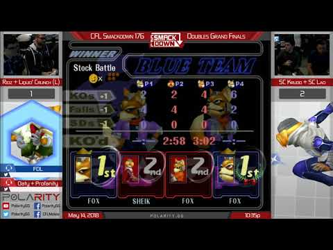 CFL Smackdown 176 Melee - Ridz + Crunch vs Lad + Krudo - Doubles GF
