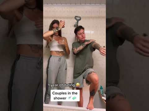 Couples in the shower - lesbian queer edition ????️‍????
