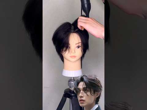 Korean Men Hairstyle Tutorial | Korean Middle Part Hairstyle Men's #hairstyle #koreanhair #haircut