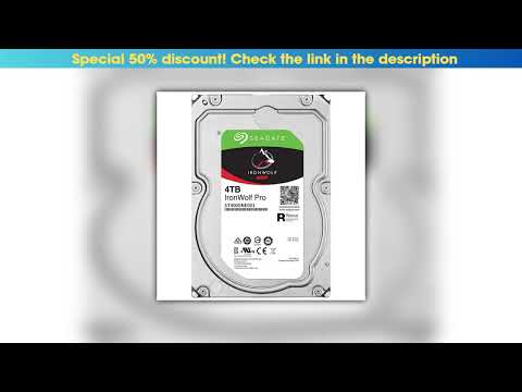 Unboxing For Seagate IronWolf Pro NAS 4TB 7200RPM 128MB ST4000NE001 3.5&quot; SATA Hard Drive Fast Ship•