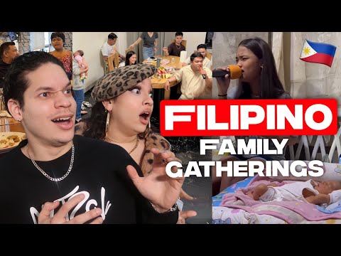 Family Gatherings in the Philippines are actual MUSICALS! 🤯🎤 Latinos react to Pinoy Families Singing