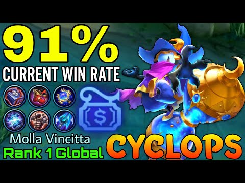 Cyclops 91,7% Current Win Rate - Top 1 Global Cyclops by Molla Vincitta - Mobile Legends