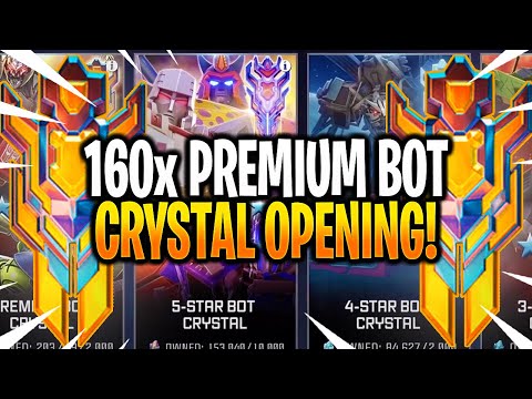 160+ Premium Bot Crystal Opening! - Transformers: Forged To Fight