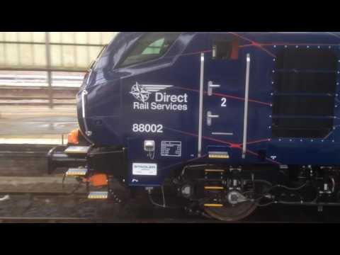 DRS No 88002 Prometheus Preparing to leave Crewe station