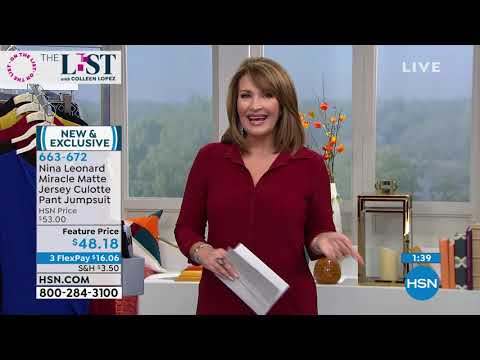 Nina Leonard Miracle Matte Jersey Culotte Pant Jumpsuit