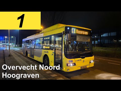 U-OV lijn 1: Overvecht-Noord - Hoograven  | Qbuzz Utrecht | Qbuzz 4611 | 2024