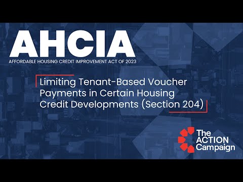 AHCIA of 2023 Video Series: Limiting Tenant-Based Voucher Payments in Certain Properties (Sec. 204)