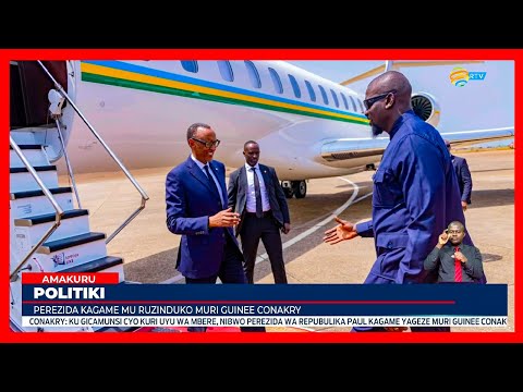 Perezida Kagame yatangiye uruzinduko rw’akazi muri Guinée Conakry