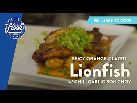 How to Cook Spicy Orange Glazed Lionfish & Chili Garlic Bok Choy | On the Hook