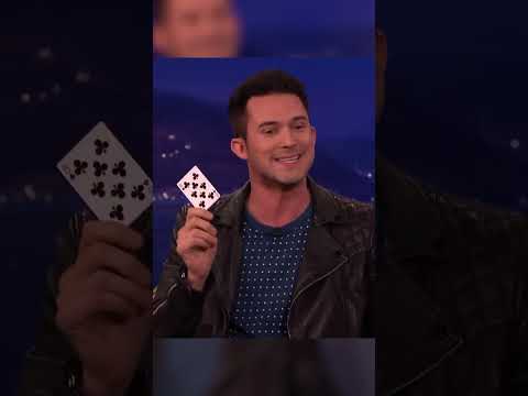 The card in balloon in card trick revealed - Conan O'Brien | Justin Willman