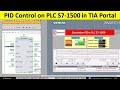 PID Control On PLC S7 1500 In TIA Portal Using Simulation Siemens PLC Industrial Automation