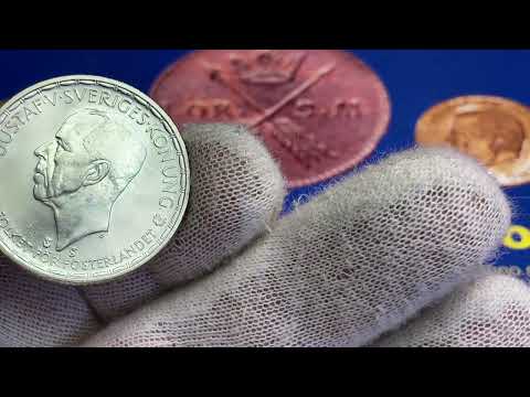 2 Kronor 1948 & 1950 - jämförelse mellan två ocirkulerade exemplar - en film av Roberto Delzanno