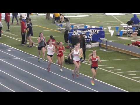 2018-02-10 GVSU Big Meet Saturday - Women's 3000m (Section 2)