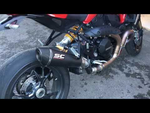 Ducati Monster 1200R 2016 SC Project Italy exhaust without Db killer D18-35C