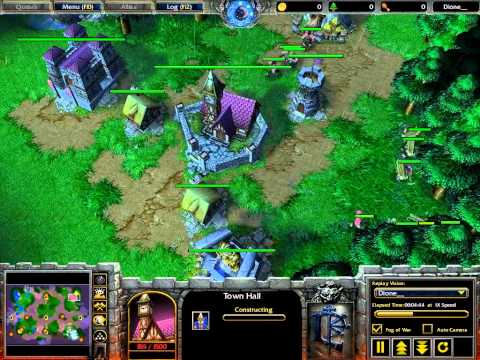 WarCraft III Cast : Yumiko (Hu) vs Nicker (Ne)