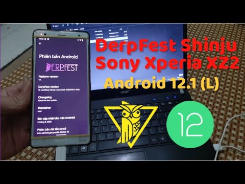 DerpFest Shinju Android 12L Custom rom for Sony Xperia XZ2