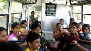 preview picture of video 'On a bus in Kerala, India'