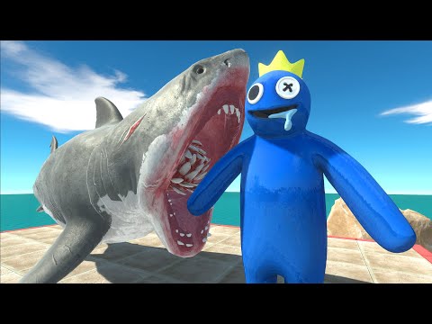 Huge shark attacks all units - Animal Revolt Battle Simulator