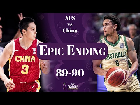 Final 5 minutes of 2025 FIBA Asia Cup Finals | EPIC ENDING | Australia v China