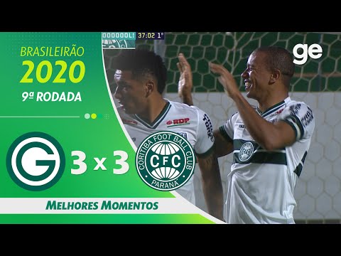 Gols e lances de Goiás x Coritiba