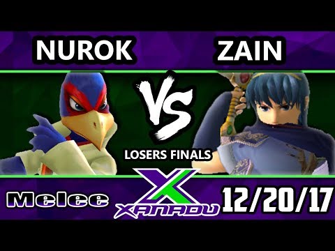 S@X 233 Melee - Nurok (Falco) Vs. Zain (Marth) - Smash Melee Losers Finals - SSBM