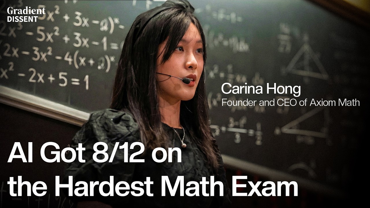 She Raised $64M to Build an AI Math Prodigy | Carina Hong, CEO of Axiom