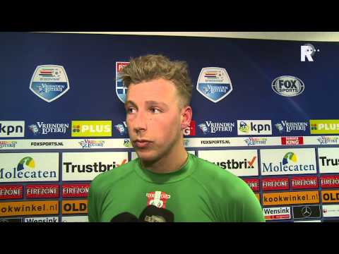 Rick ten Voorde na afloop van PEC Zwolle - FC Dordrecht