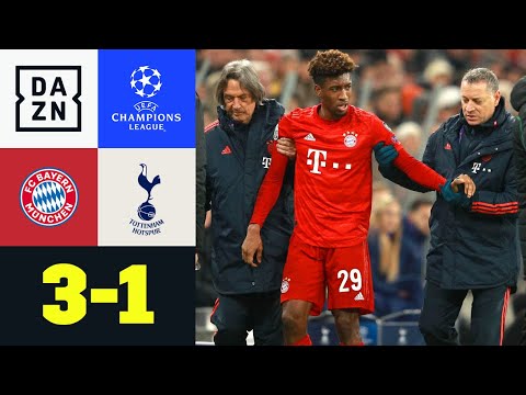 Coman-Verletzung trübt perfekte Gruppenphase: Bayern - Tottenham 3:1 | UEFA Champions League | DAZN