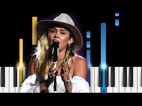 Miley Cyrus - Slide Away - EASY Piano Tutorial