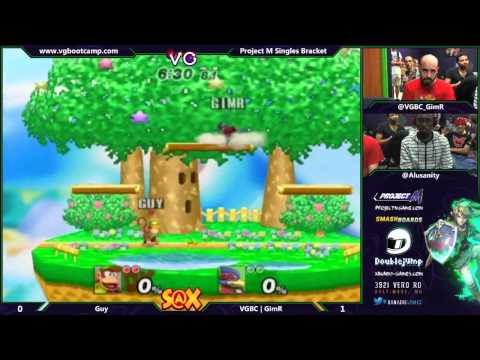 S@X 9/23/14 - Guy (Diddy Kong) vs GimR (Falco) - Project M Tournament - Smash PM